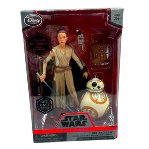 Disney Star Wars Rey and BB-8 Action Figure Set Dicast Elite Series New in Box!
